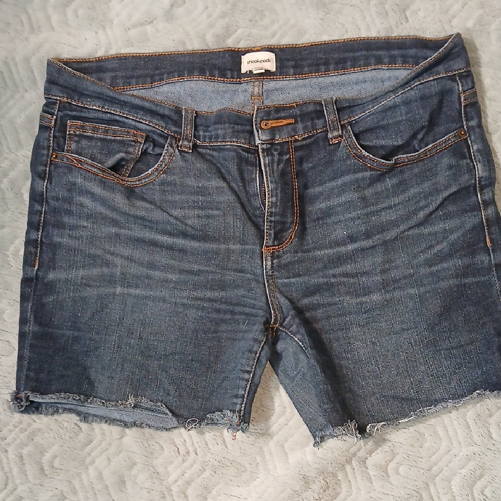 Sneak Peek Blue Denim Shorts